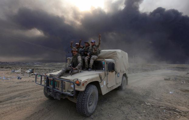 القوات العراقية تتقدم نحو قرقوش