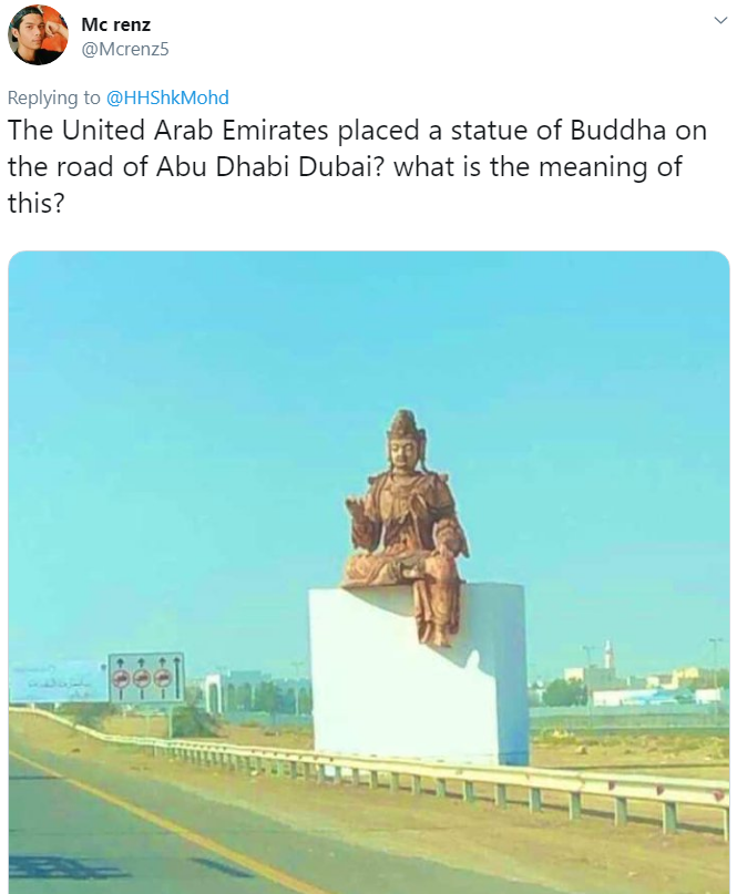 Buddha Statue Discovered on Dubai Streets Leaves Drivers Confused Al Bawaba