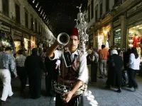 Ready for Ramadan: A supermarket owner in Damascus, reports that people have started stocking up on nonperishable foods
as they brace themselves for an escalation in civil unrest during Ramadan with larger numbers of protesters expected on the streets.

