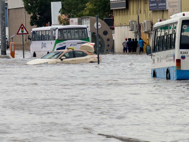 Rescuers Save Two From Drowning in Dubai as Rainwater Flood Streets