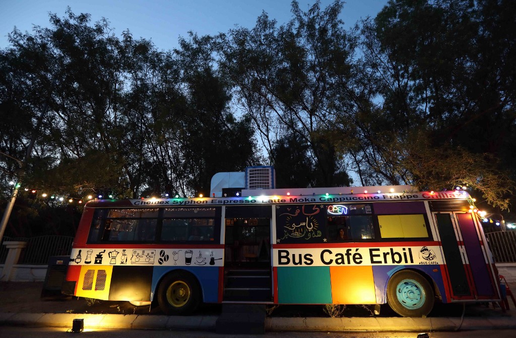 'Bus Cafe Erbil' The First Moving Bus Cafe in Iraq Al Bawaba