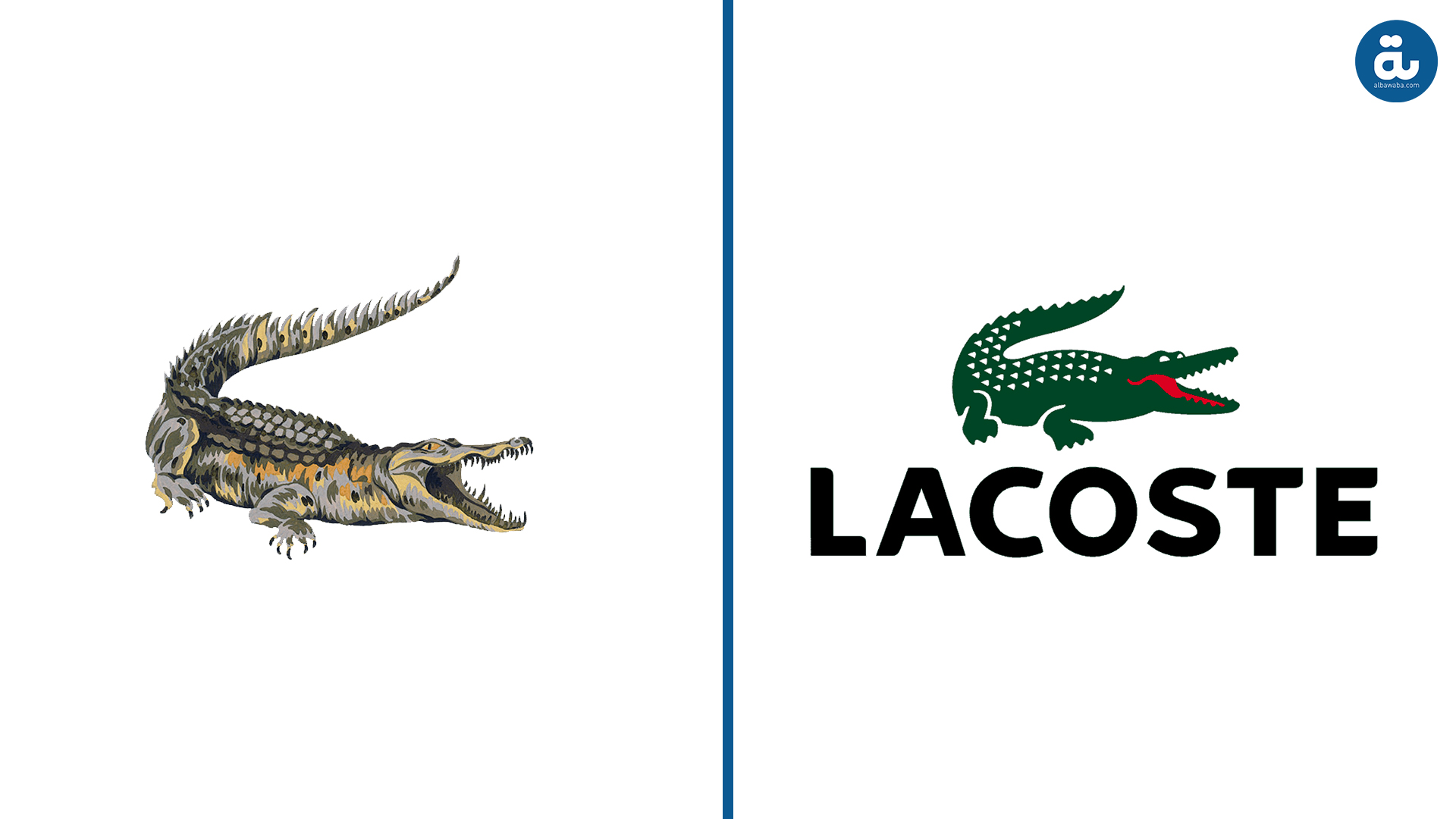 what logo has a crocodile