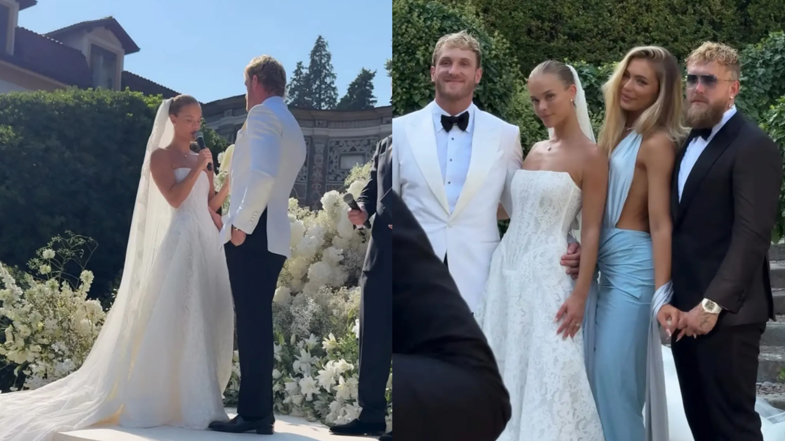 Logan Paul married Nina Agdal in romantic Lake Como ceremony