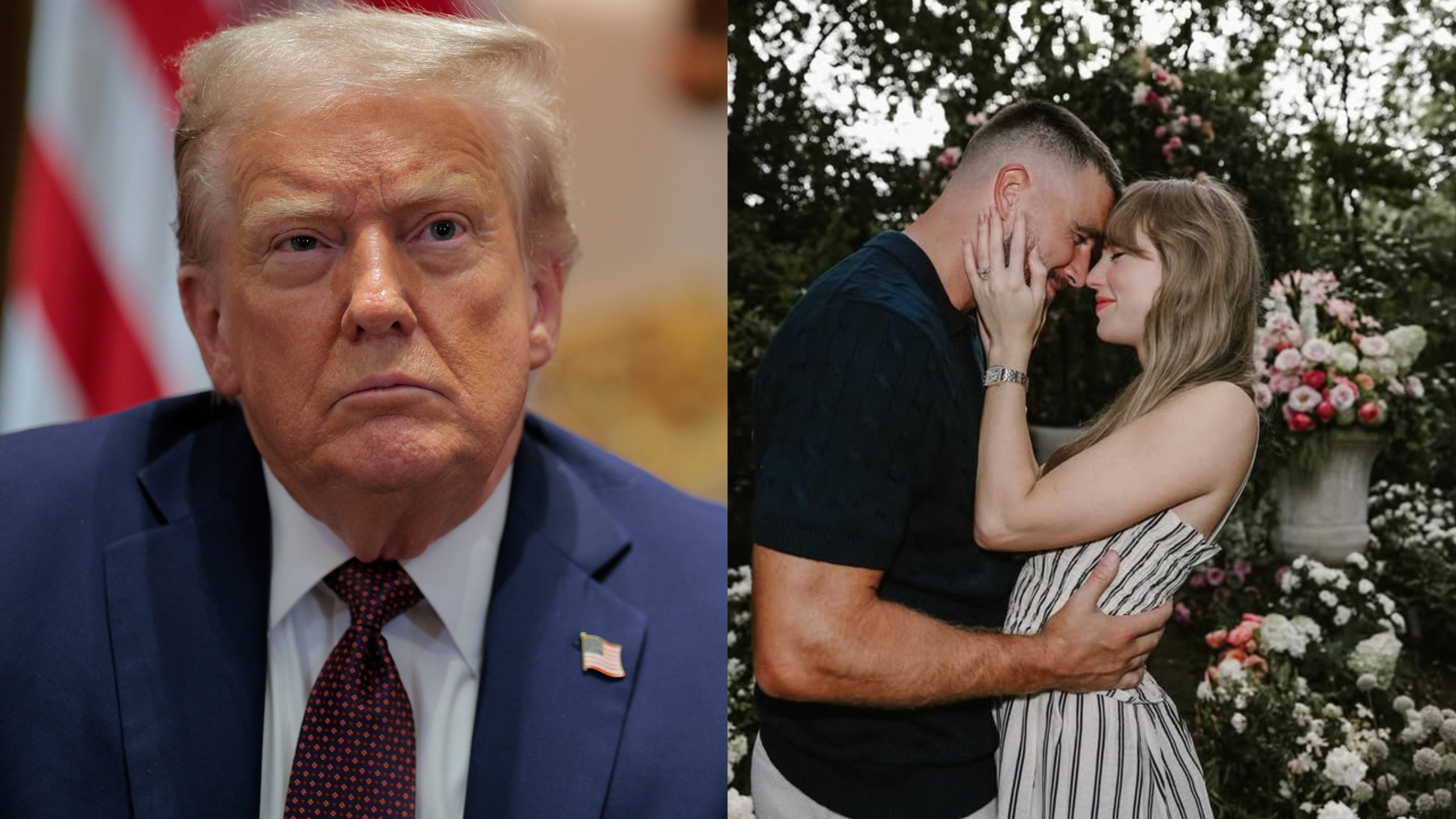 Trump can't resist taking another swipe at Taylor Swift after engagement to Travis Kelce