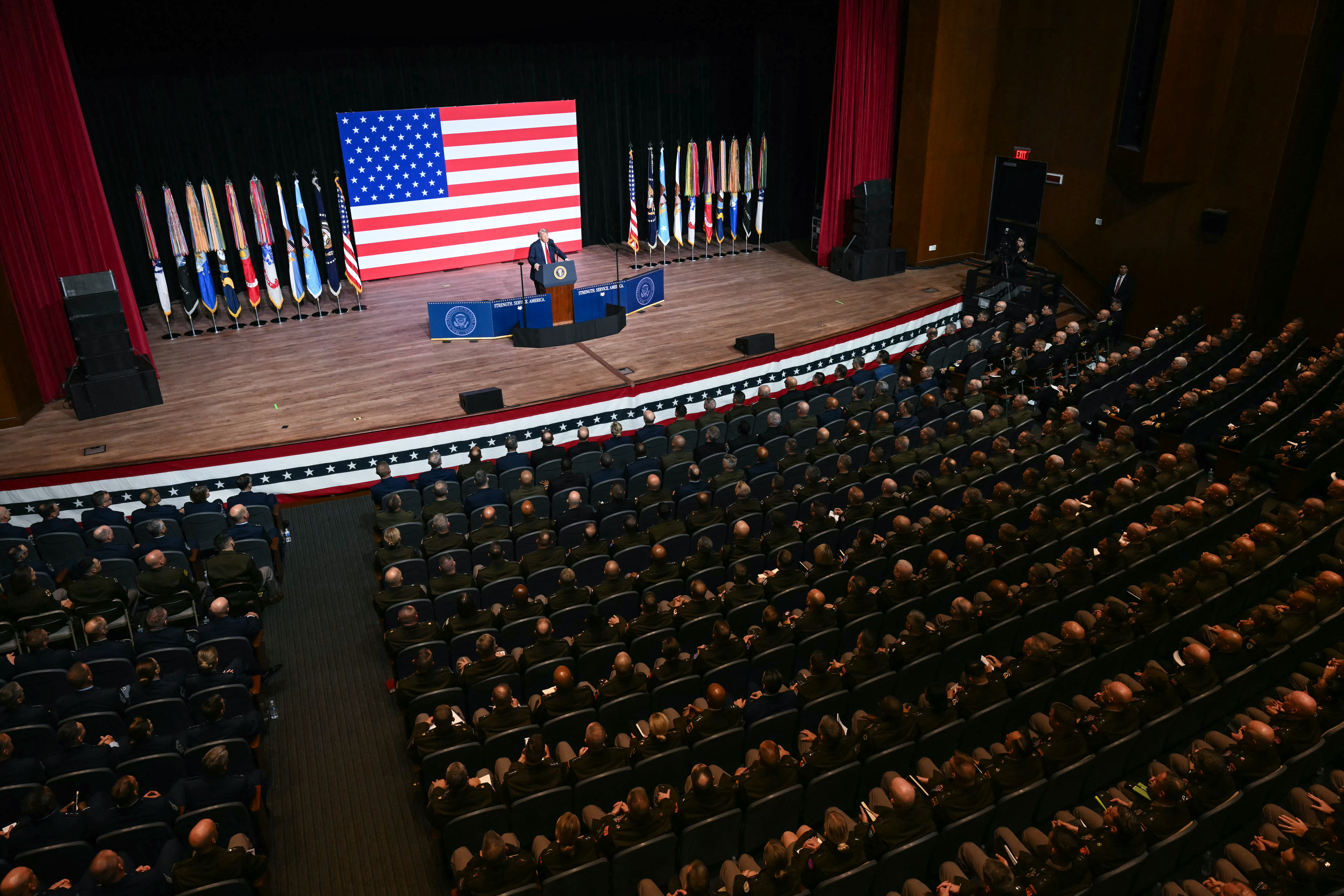 Trump addresses top military brass at Quantico, highlights global strategy