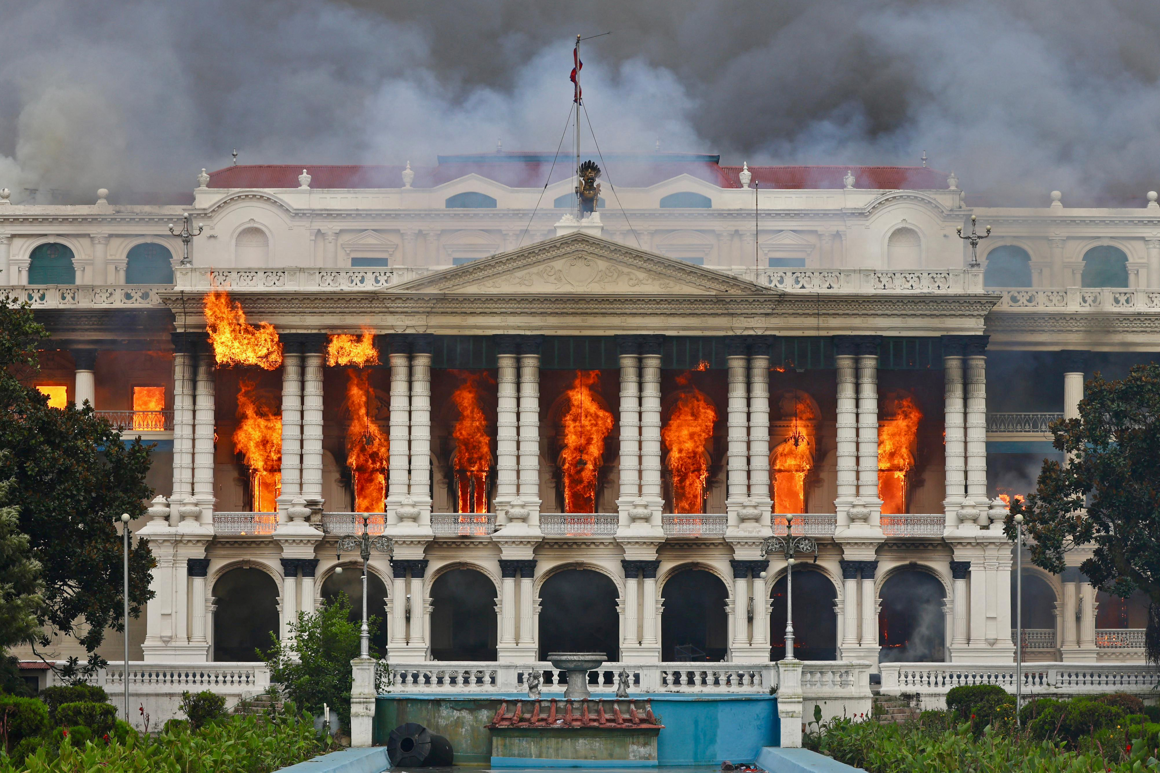 Nepalese Parliament torched and PM resigns