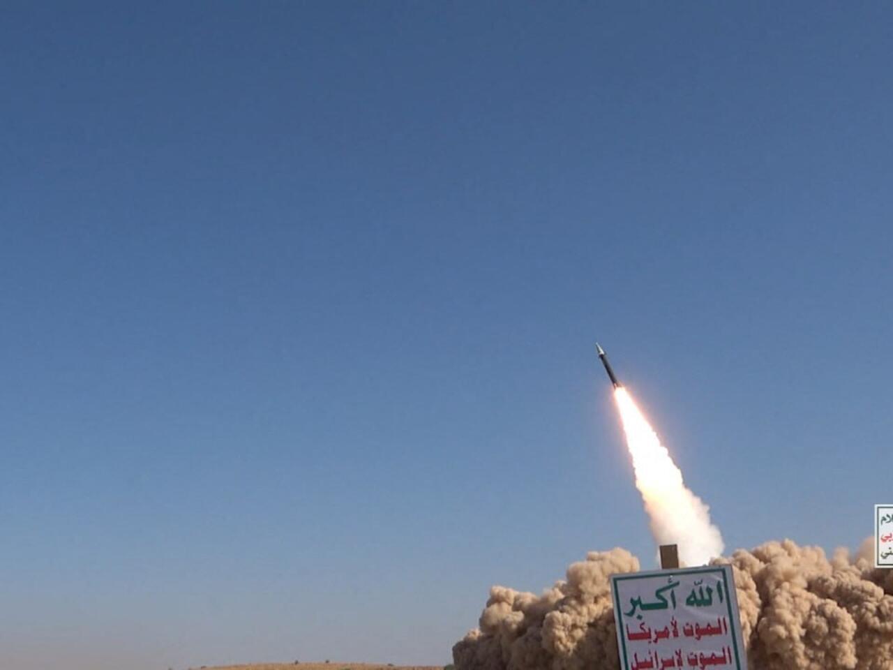Houthis launch hypersonic missile at Israel after deadly strikes kill 35 in Yemen