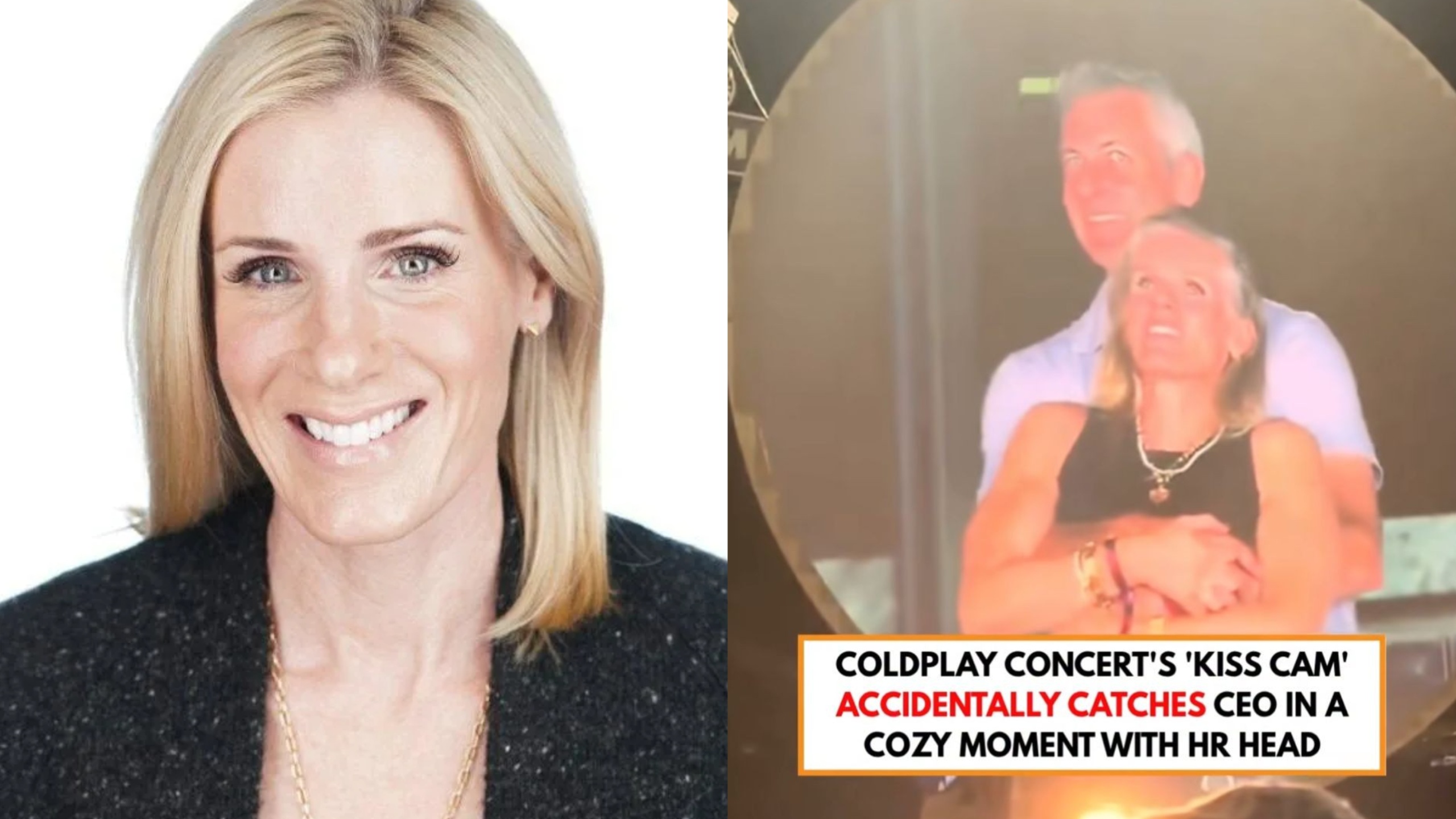 Kristin Cabot, ujeta na kameri poljubov na koncertu Coldplay, vložila zahtevo za ločitev