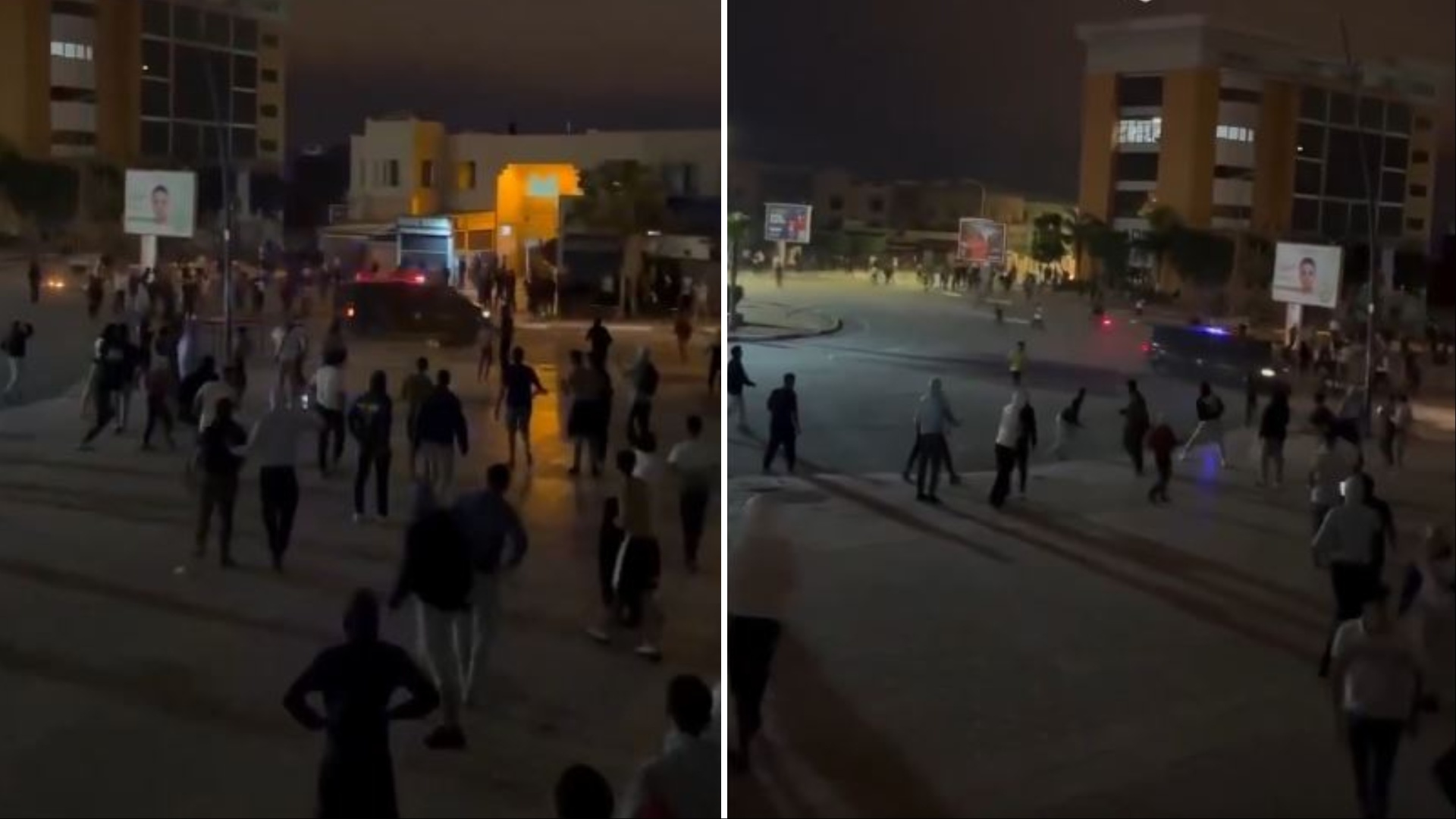 Video: Moroccan police car runs over a protester in Oujda