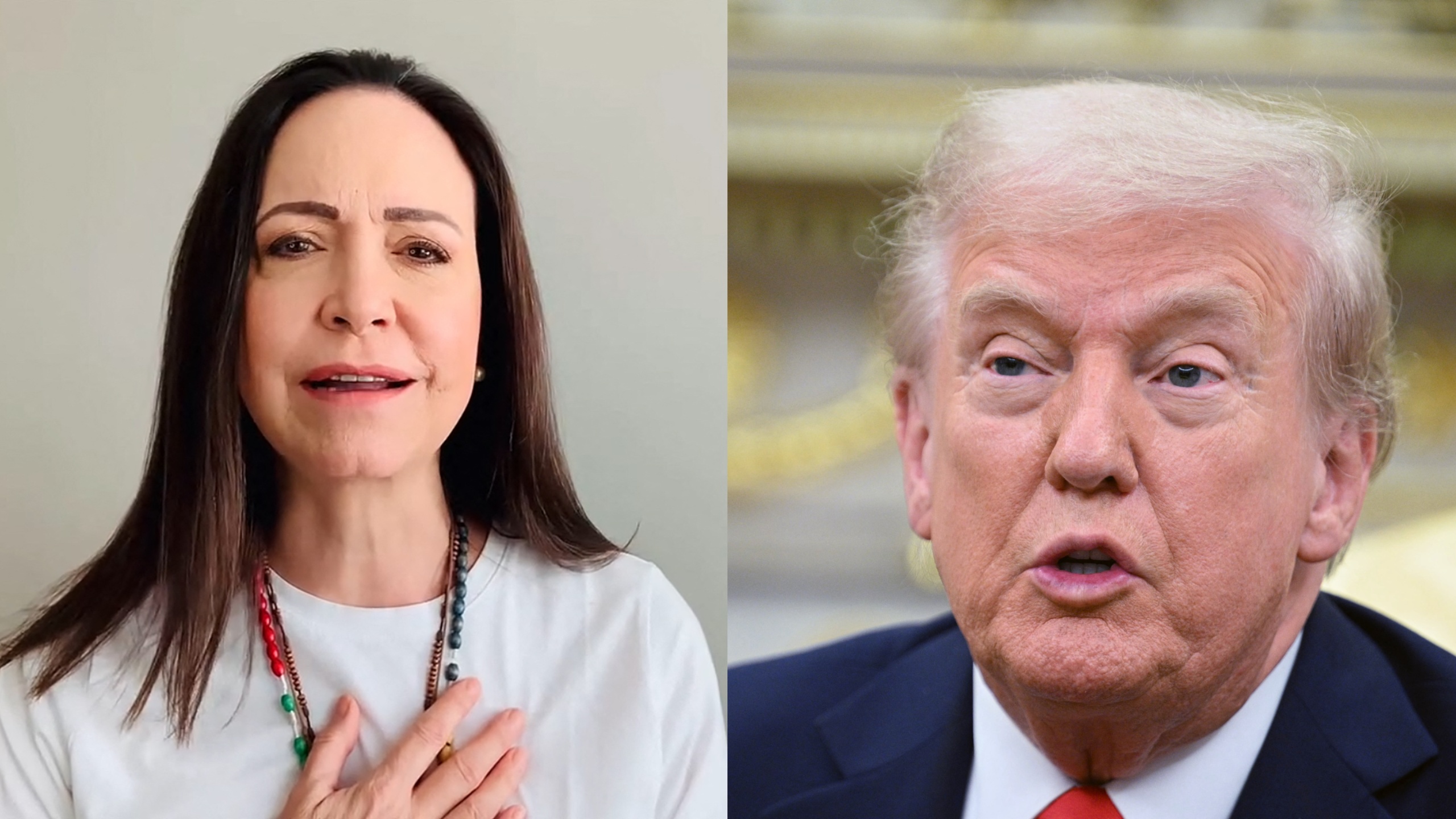 María Corina Machado calls Trump after winning Nobel peace prize