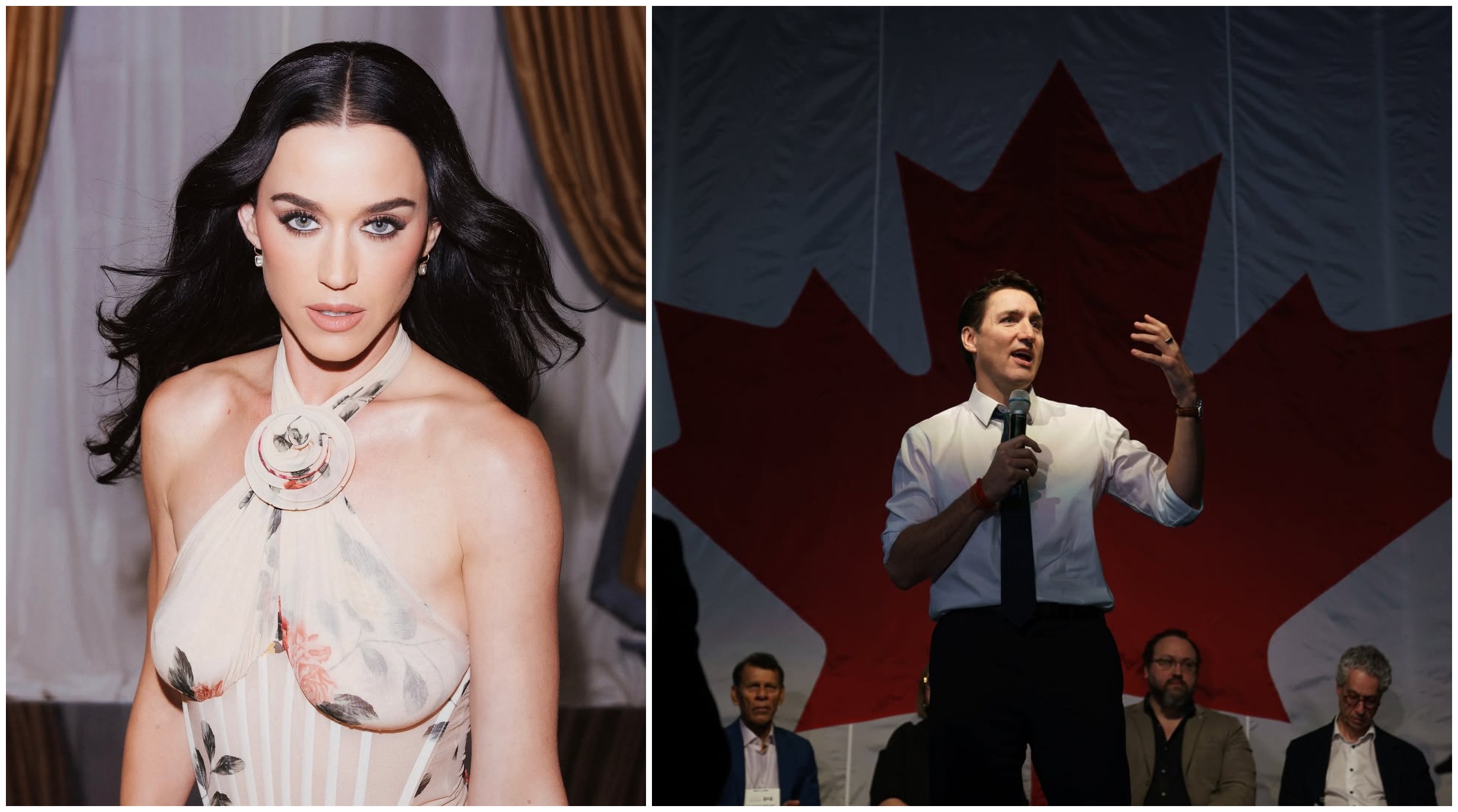 Passionate kiss: Katy Perry caught with Justin Trudeau on a yacht