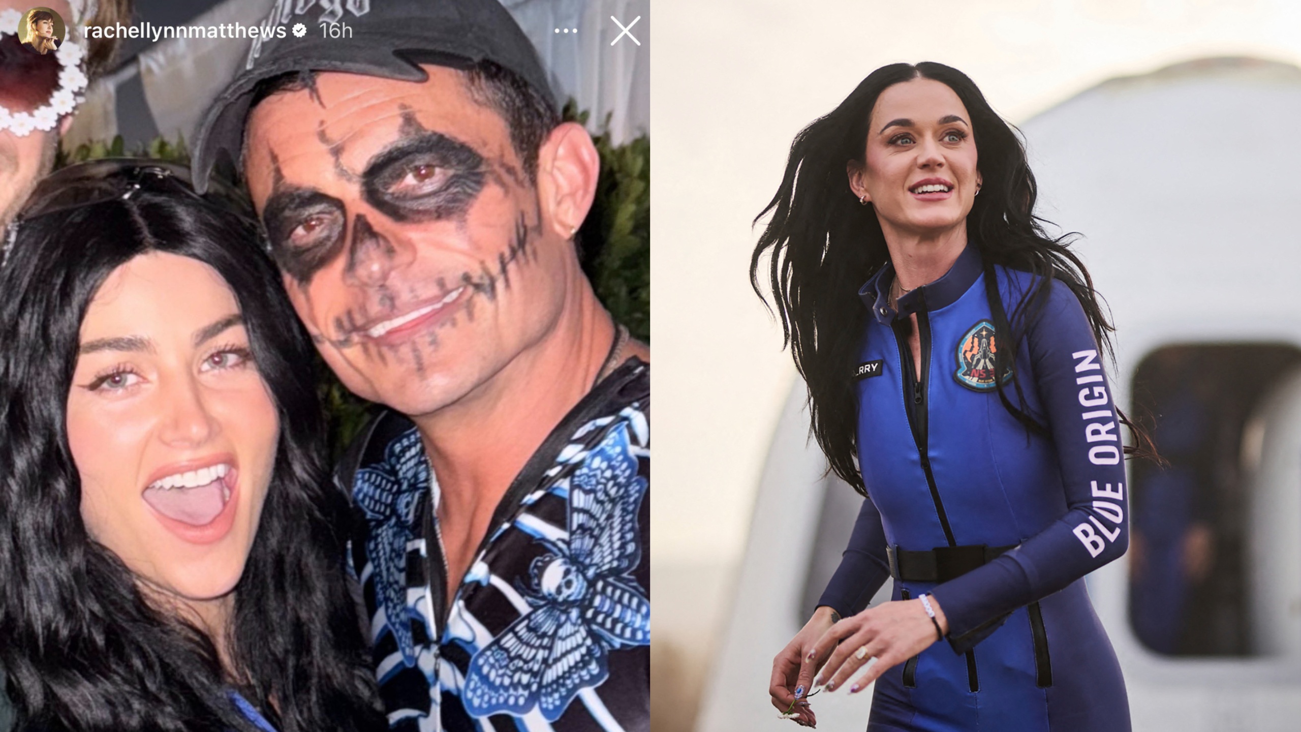 Orlando Bloom poziral s kolegico, preoblečeno v Katy Perry na noč čarovnic
