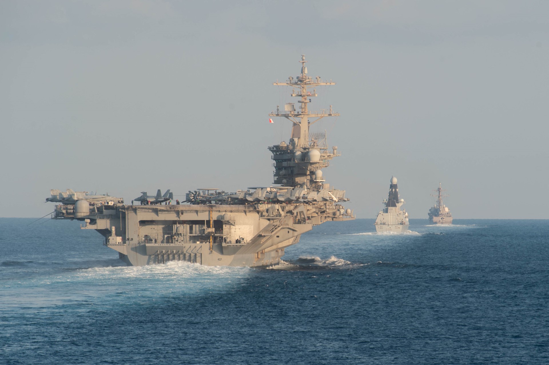 USS Abraham Lincoln moves away from Iran's contact zone