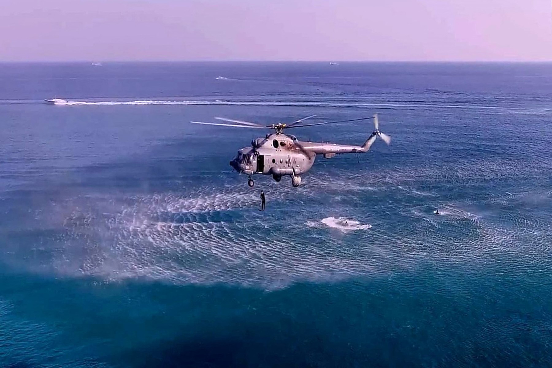 Iran's army conducts military exercises in the Strait of Hormuz