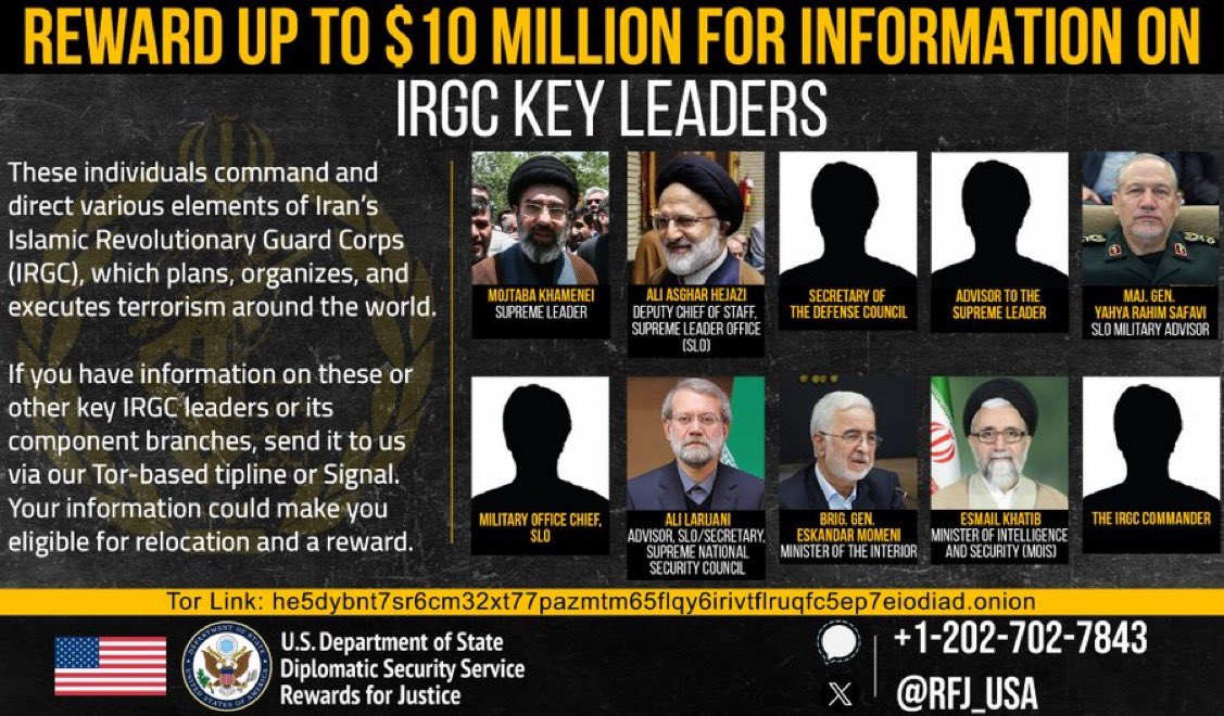 $10M Bounty: US moves to overcome intelligence failure on Mojtaba Khamenei