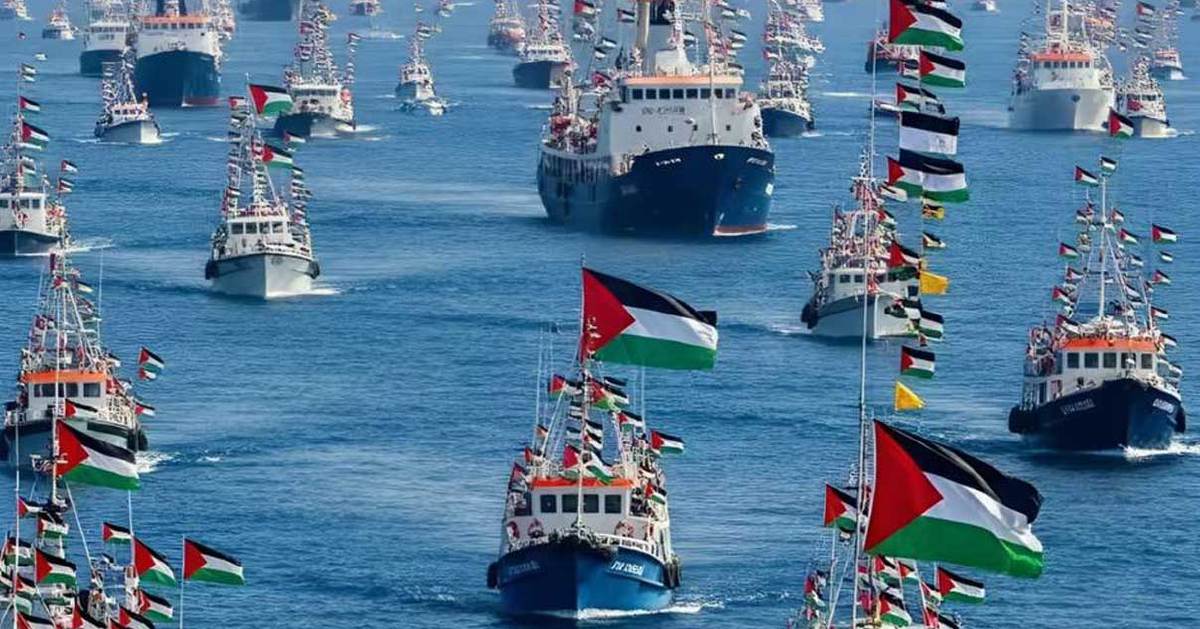 زحف بحري عالمي لكسر الحصار عن  غزة