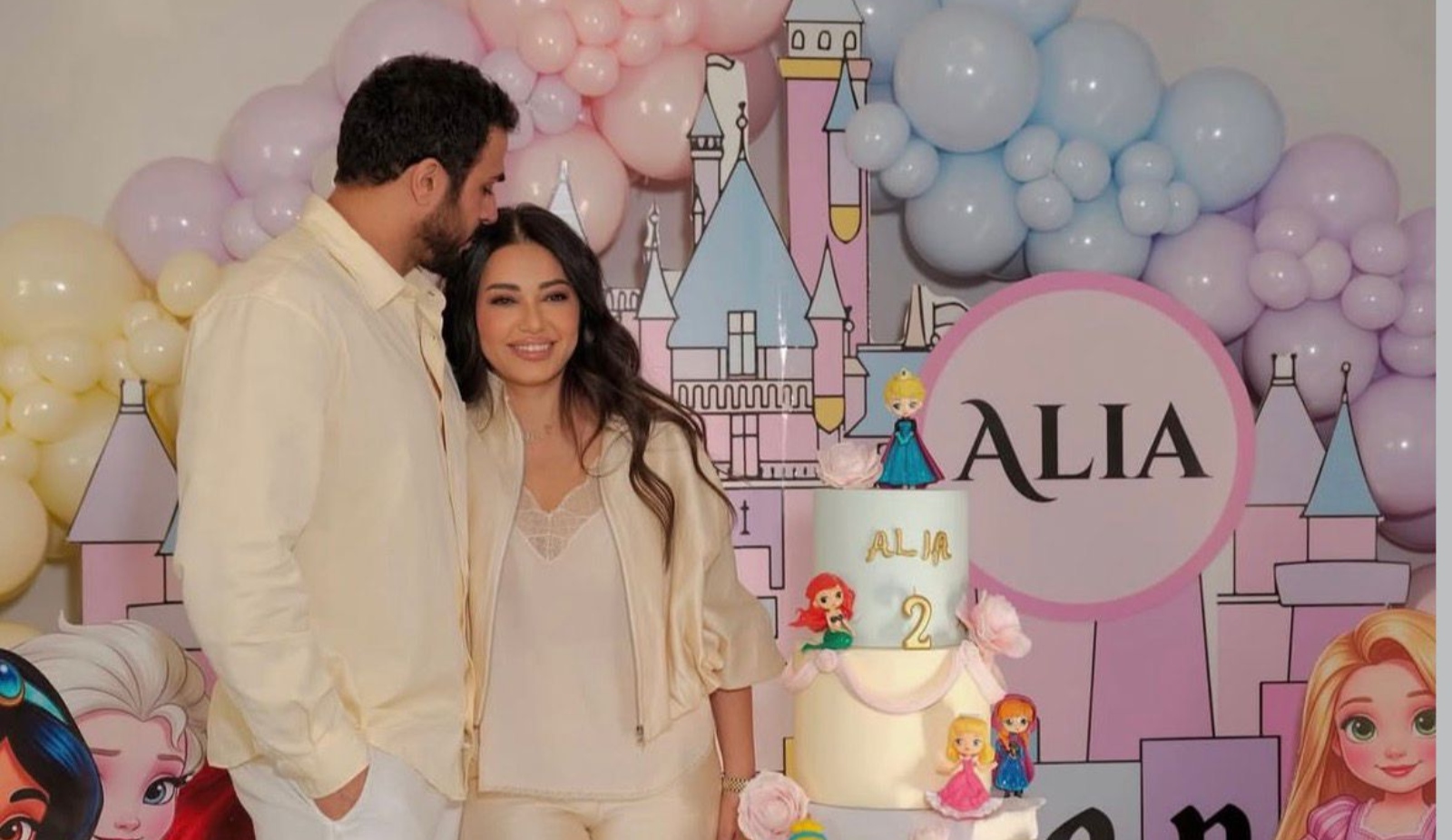 رحمة رياض تنشر صورًا خاصة من احتفال عيد ميلاد ابنتها عليا