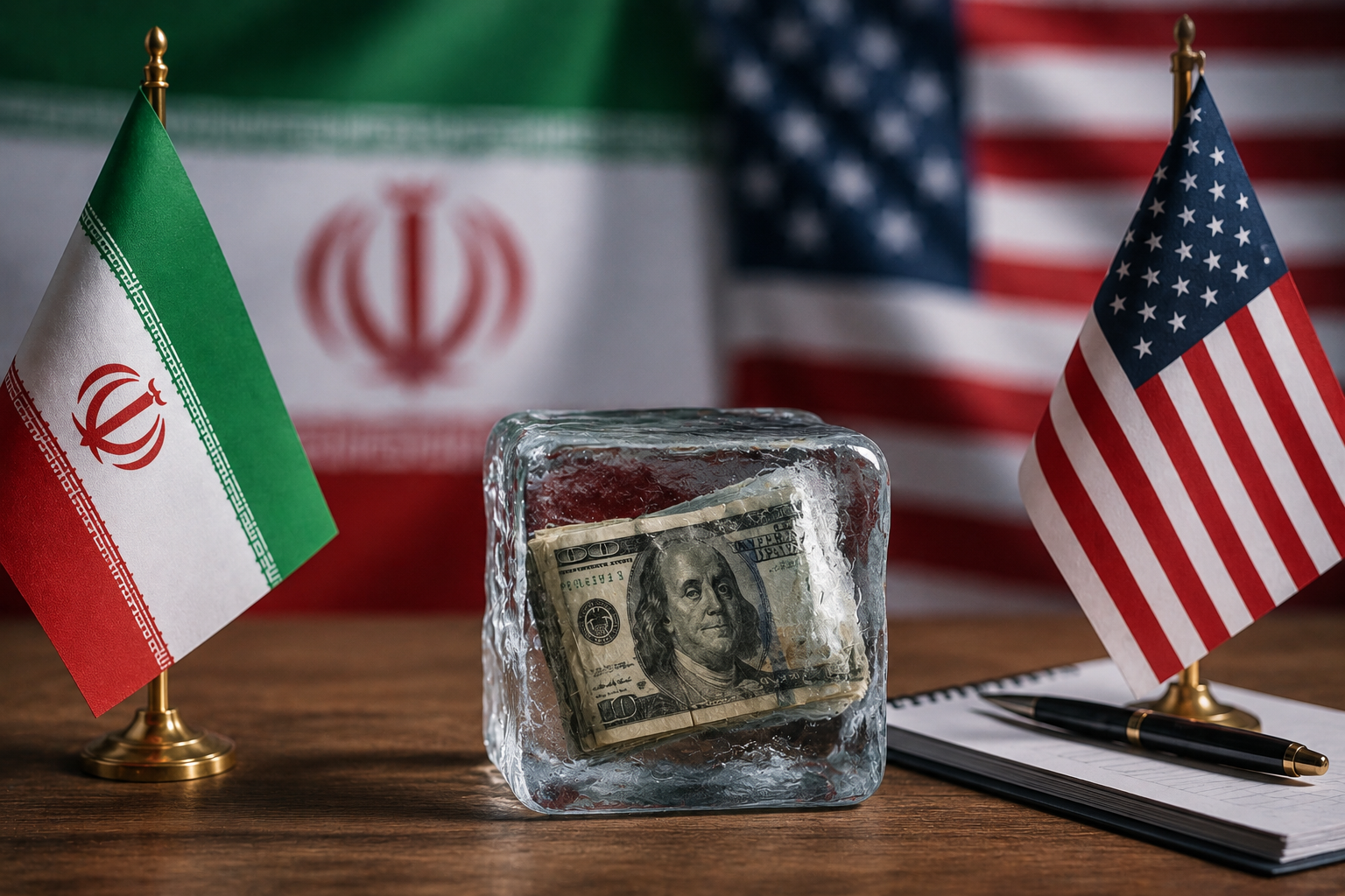 كم تبلغ قيمة أصول إيران المجمدة؟