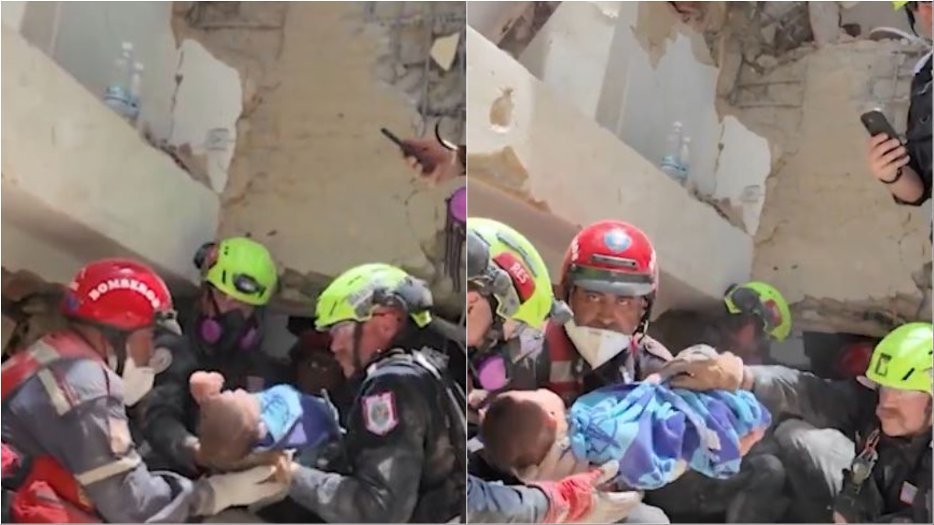Heartwarming video: Infant pulled alive from under rubble in Venezuela