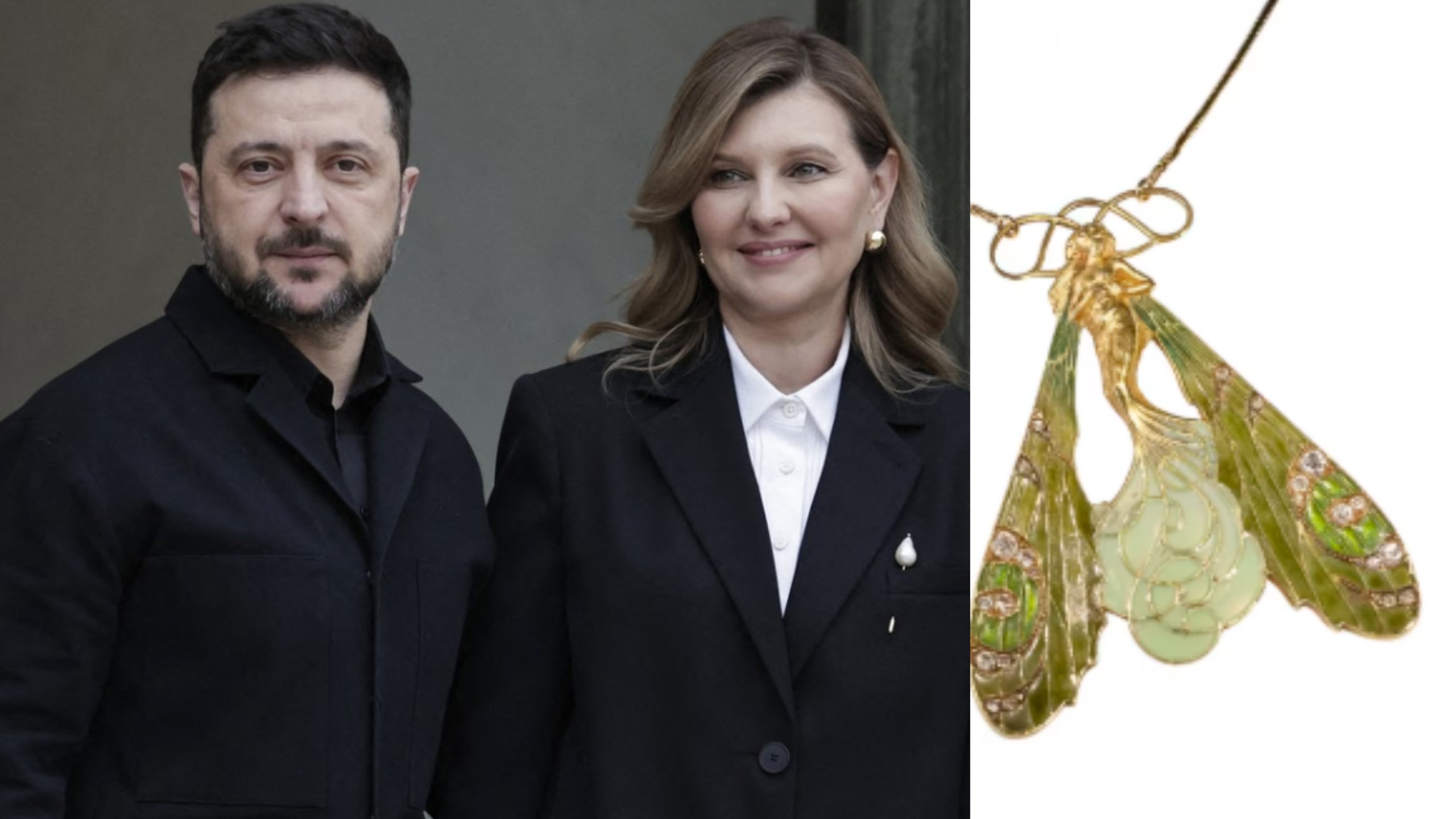 Zelensky's wife reportedly linked to stolen Lalique jewelry after French museum heist