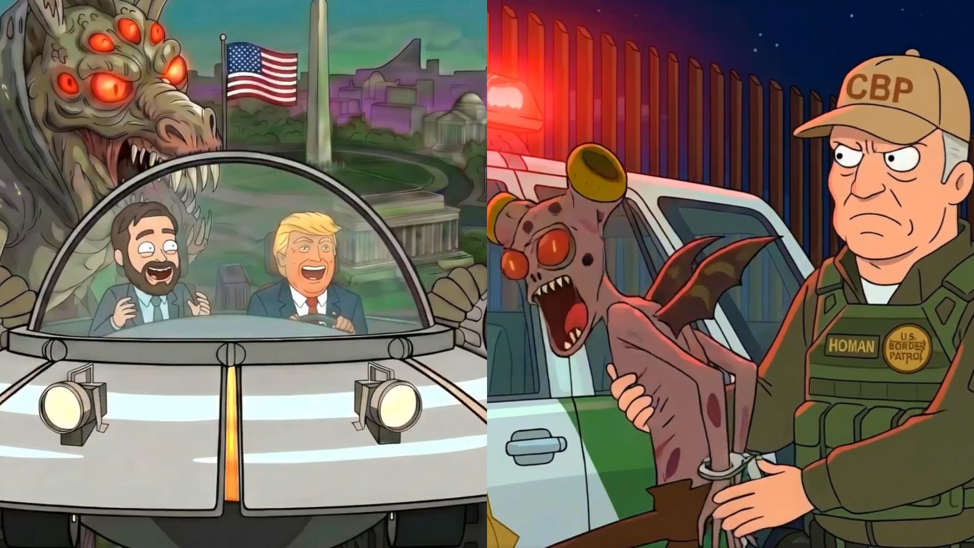 Arresting 'illegal aliens' in the 'best dimension': White House shares Rick and Morty video of Trump