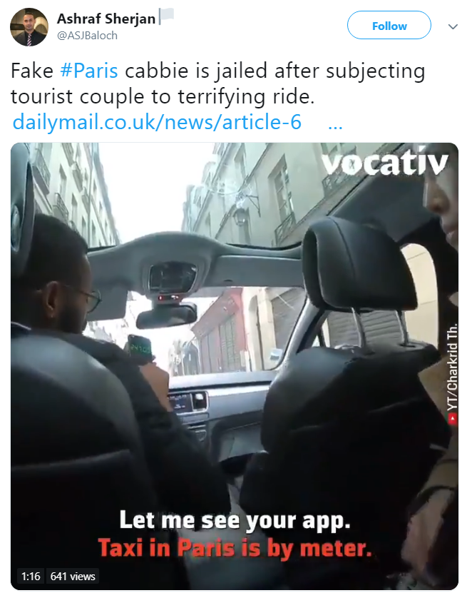Fake Airport Taxi Driver In Paris Goes Viral Al Bawaba