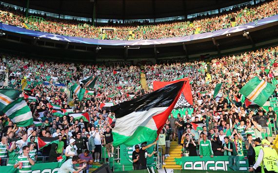 pix Celtic Fc Palestine celtic fans raise over 100 000 for