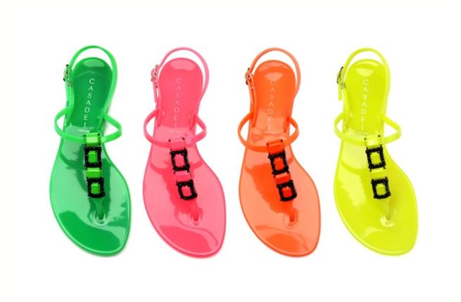 casadei jelly flip flops
