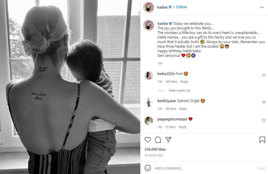 Hadise'nin yeğeni Melik Hamza