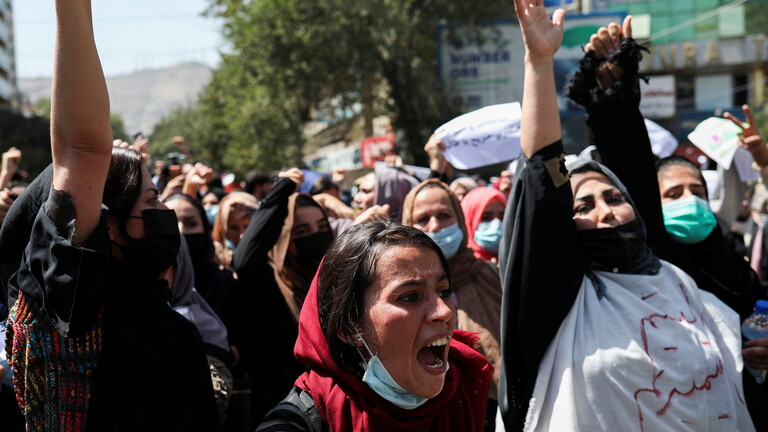 ""تظاهرة نسائية في كابول تحت ظل طالبان