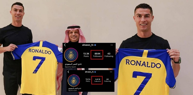 "حساب نادي النصر على إنستغرام يرحب بكريستيانو رونالدو"