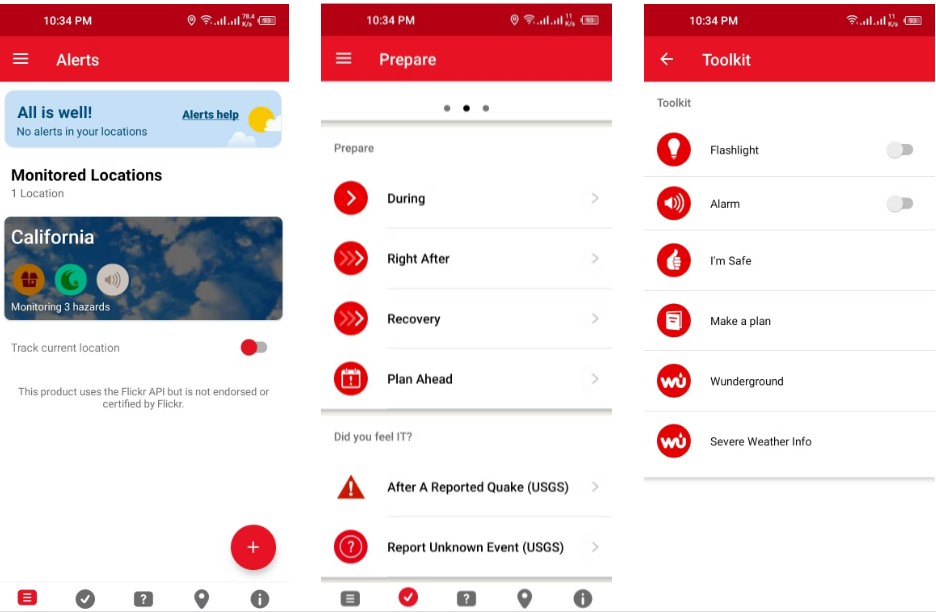 "تطبيقات رصد الزلازل"