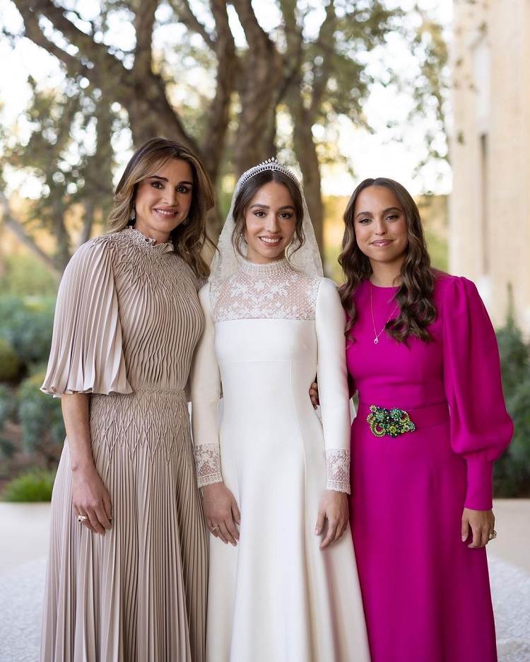 "الأميرة سلمى في حفل زفاف الأميرة إيمان"