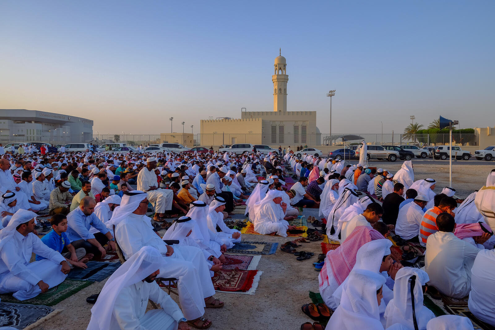 أداء صلاة العيد في الساحات العامة بدولة قطر ، يوليو 2016