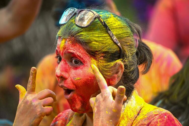 In Pictures: Explosions of Color at Hindu Spring Festival Holi