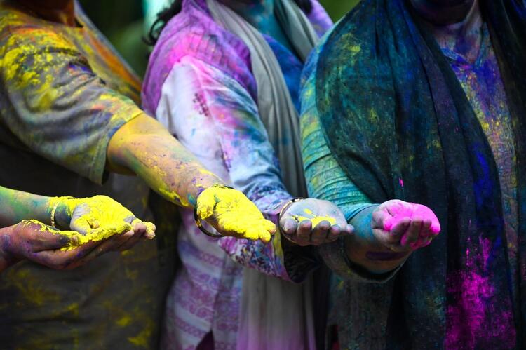 In Pictures: Explosions of Color at Hindu Spring Festival Holi