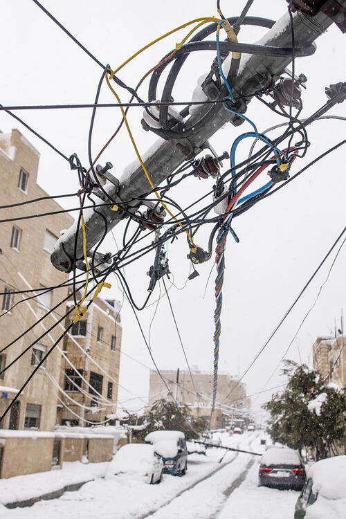 In Pictures: Major Snowstorm Hits Amman, Jordan