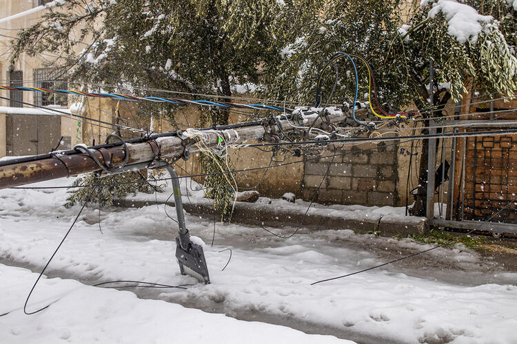 In Pictures: Major Snowstorm Hits Amman, Jordan