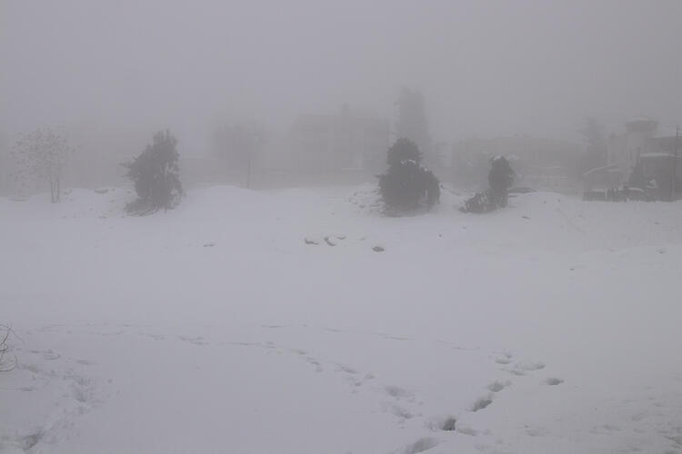 In Pictures: Major Snowstorm Hits Amman, Jordan