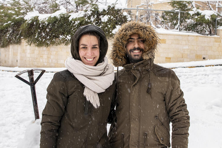 In Pictures: Major Snowstorm Hits Amman, Jordan