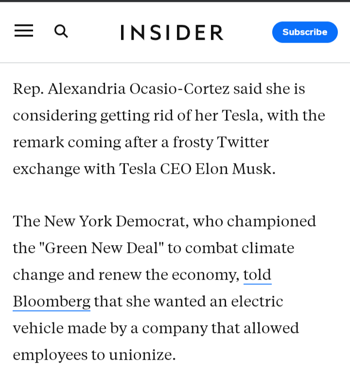 Elon Musk and AOC poll