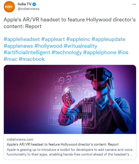 Apple headset