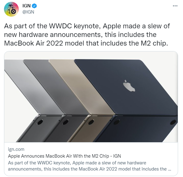 MacBook Air 2022 Apple