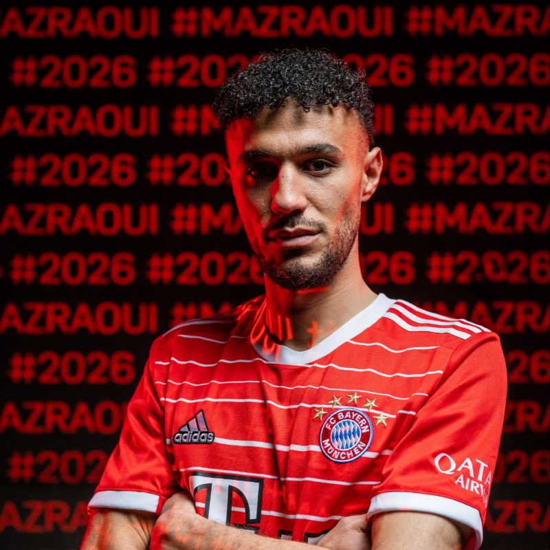 نصير مزراي بقميص بايرن ميونيخ (المصدر: fcbayern.com)