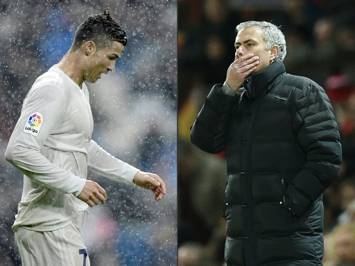 Cristiano Ronaldo and Jose Mourinho (Photo: AFP)