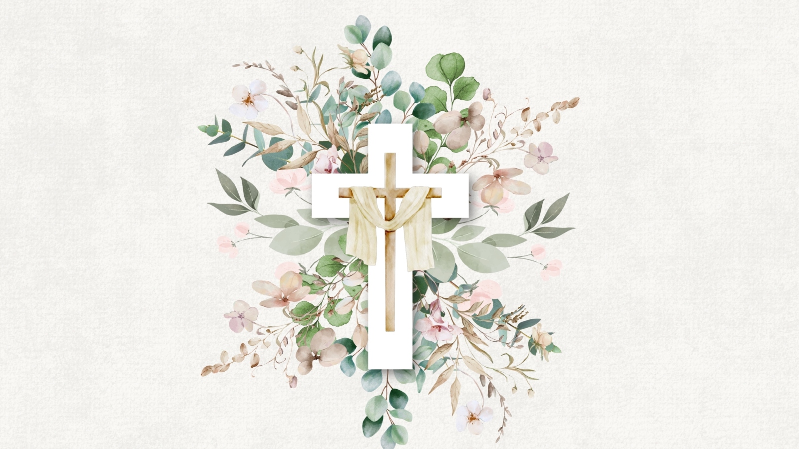 كروت معايدة عيد الفصح المجيد على شكل صليب