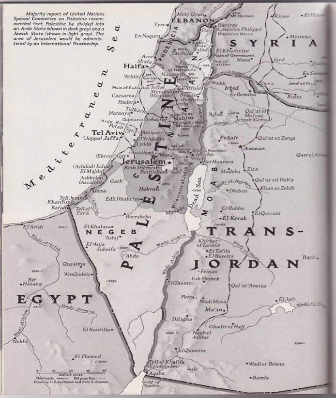 خريطة فلسطين في ناشونال جيوغرافيك