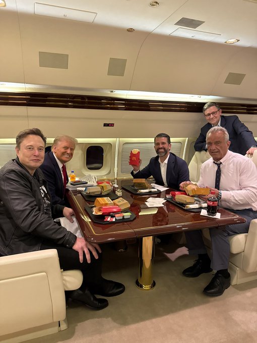 Donald Trump, Elon Musk, Donald Trump Jr. and Robert F. Kennedy Jr. 