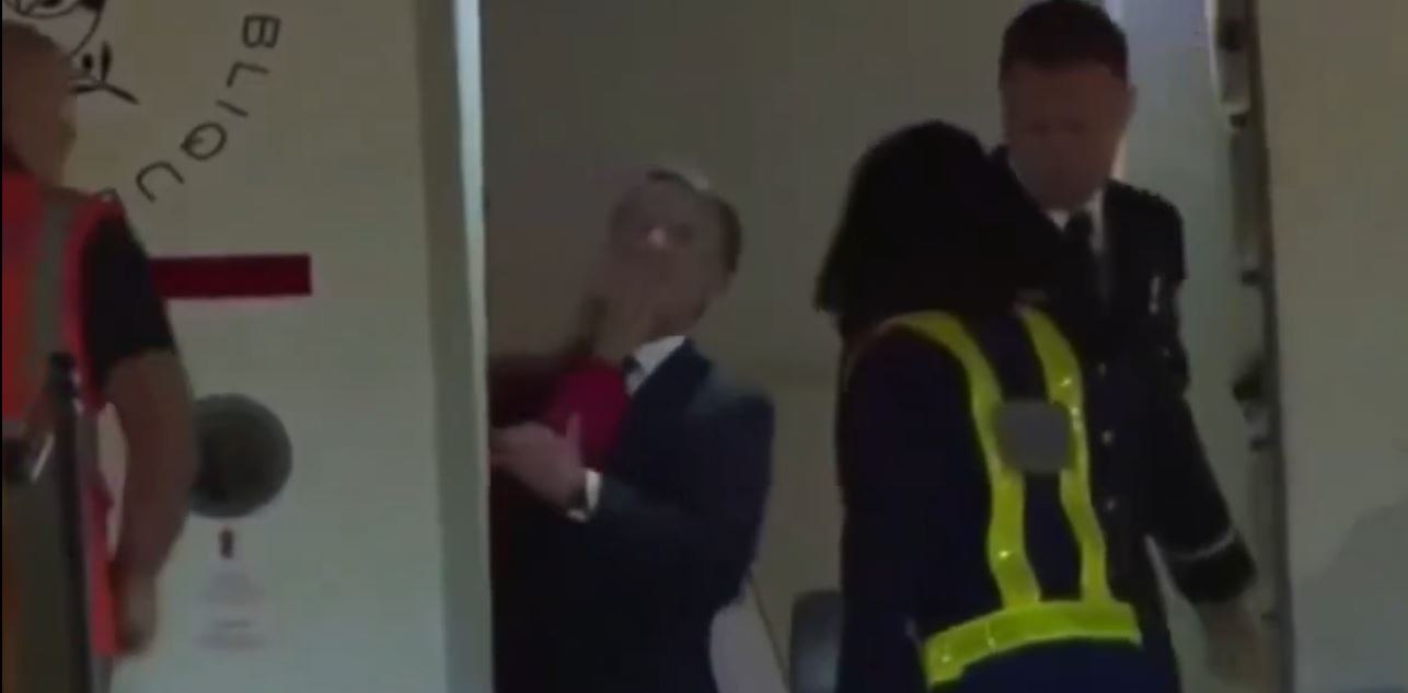 Emmanuel Macron and Brigitte Macron