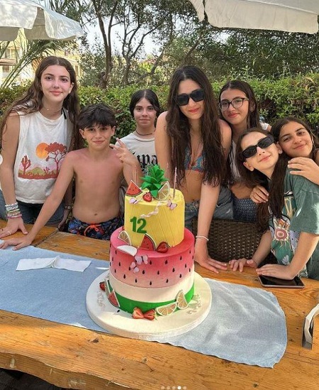 سيرين عبد النور تحتفل بعيد ميلاد ابنتها